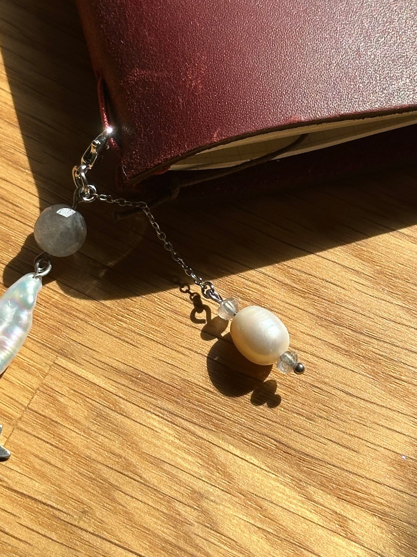 Charm - Freshwater Pearl & Labradorite