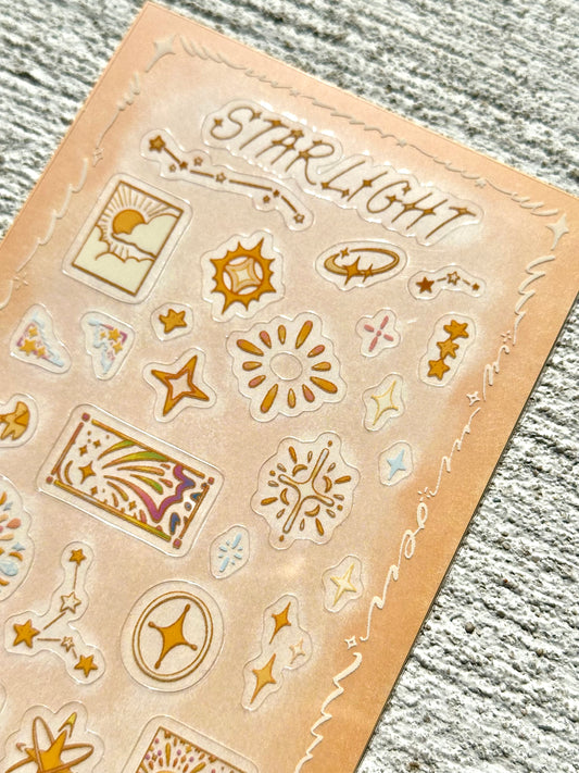 Sticker Sheet - Starlight - Matte Clear