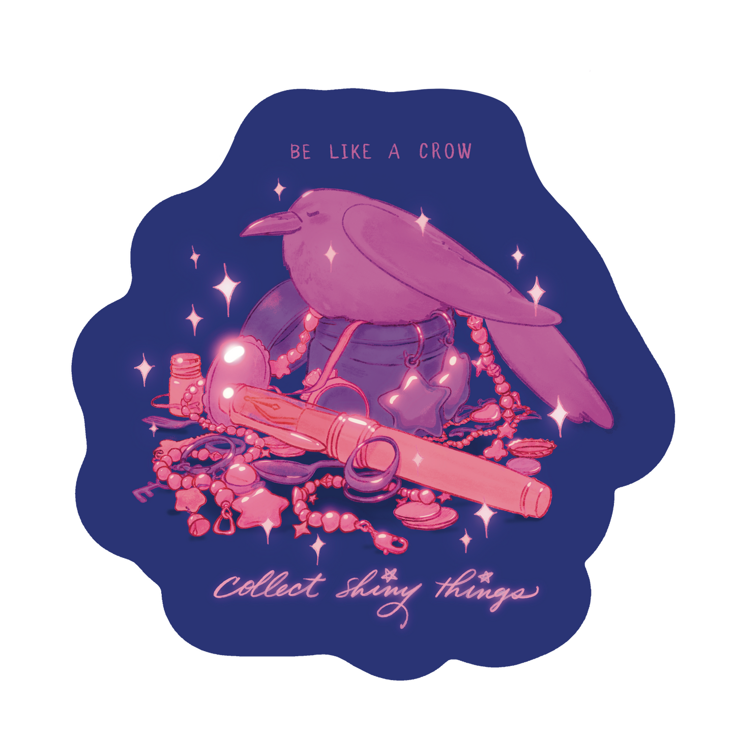 Sticker - Collect Shiny Things - Soft Matte Vinyl