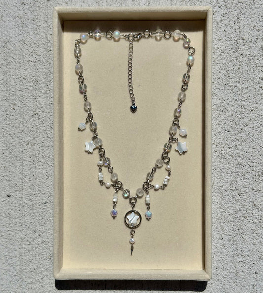 Necklace - Glass & Mother of Pearl