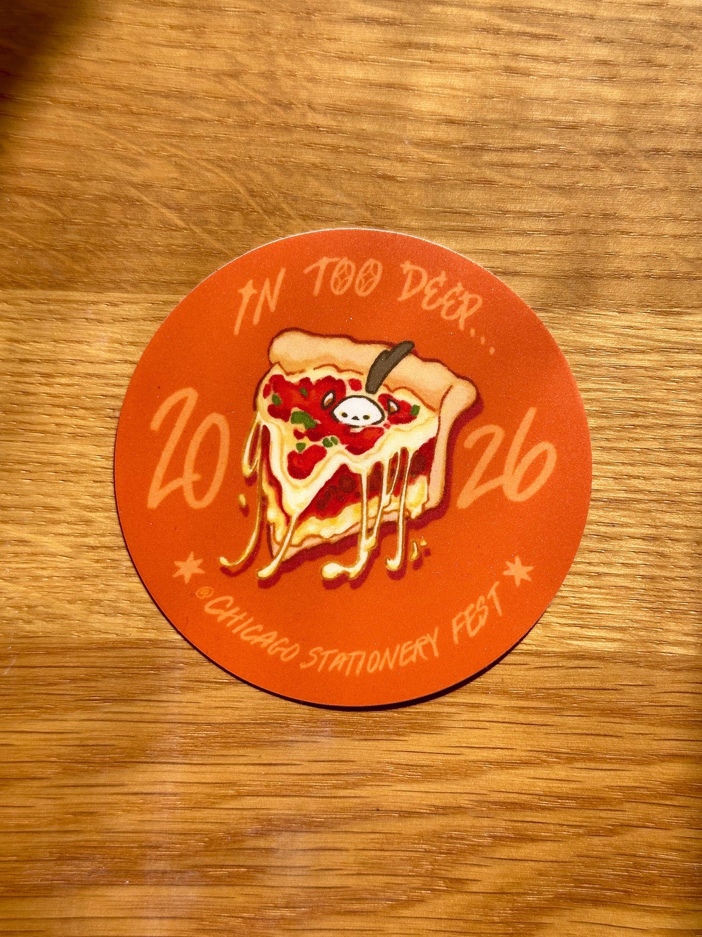 Sticker - In Too Deep (Dish) - Chicago Stationery Fest 2026