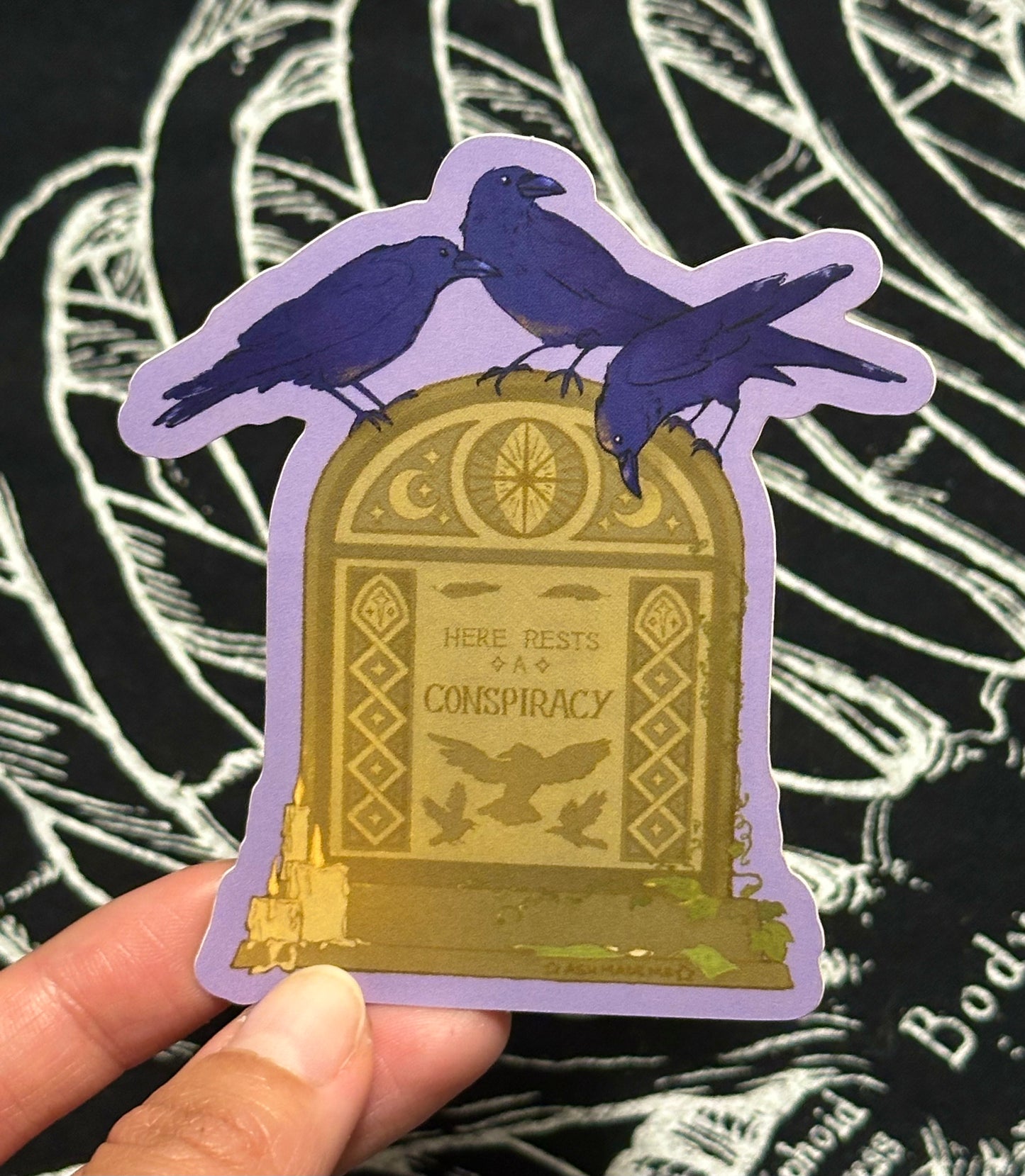 Sticker Conspiracy of Ravens - Soft Matte Vinyl