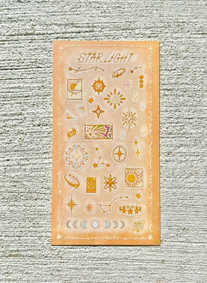 Sticker Sheet - Starlight - Glossy Clear