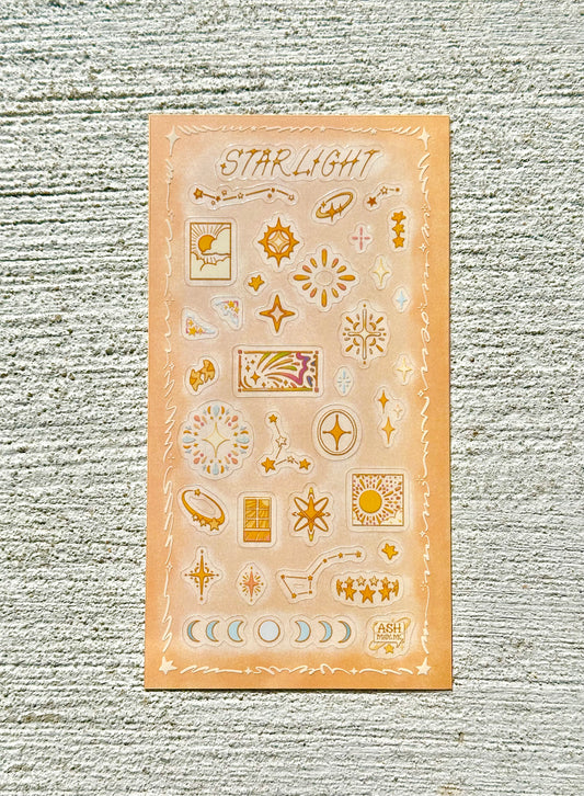 Sticker Sheet - Starlight - Glossy Clear