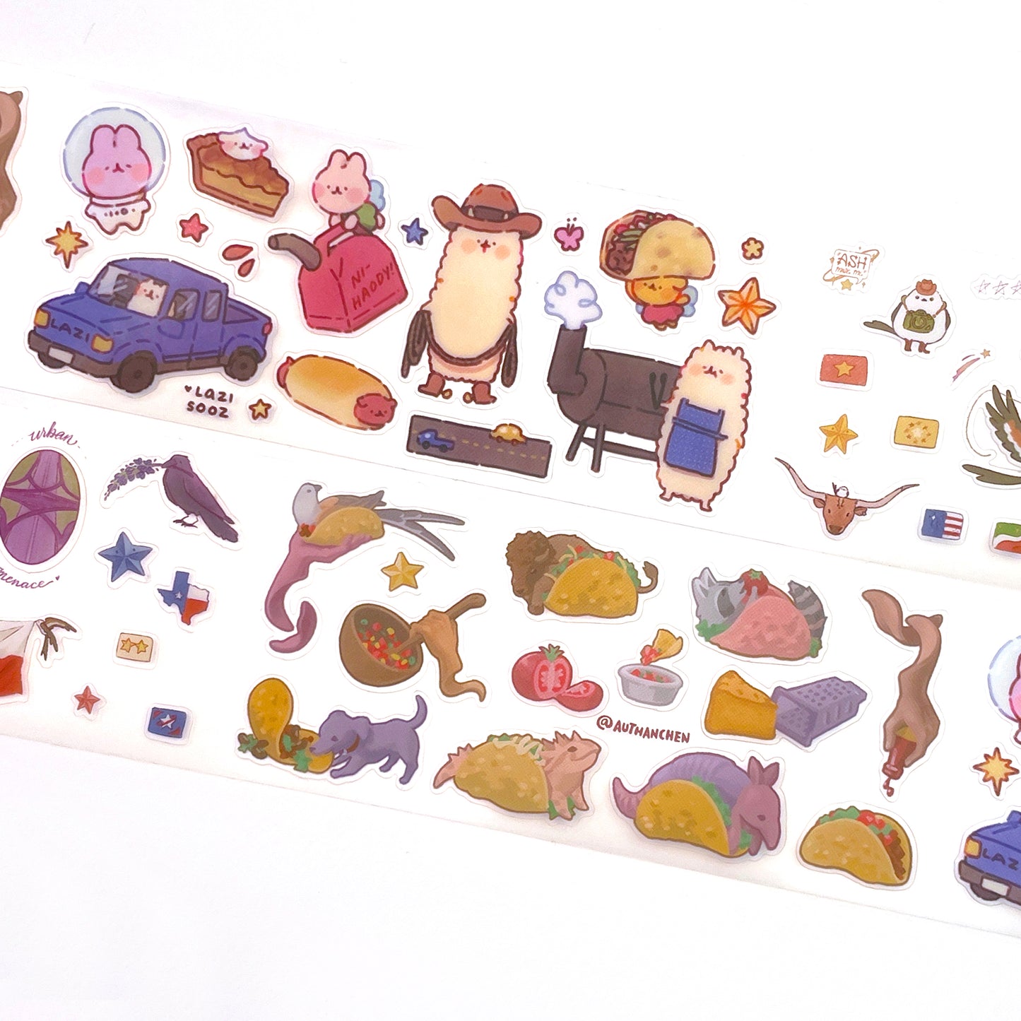 Howdy Houston Stamp Rally - PET Sticker Roll - Matte Clear