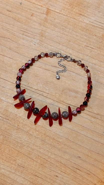 Necklace - Bloodstone Choker