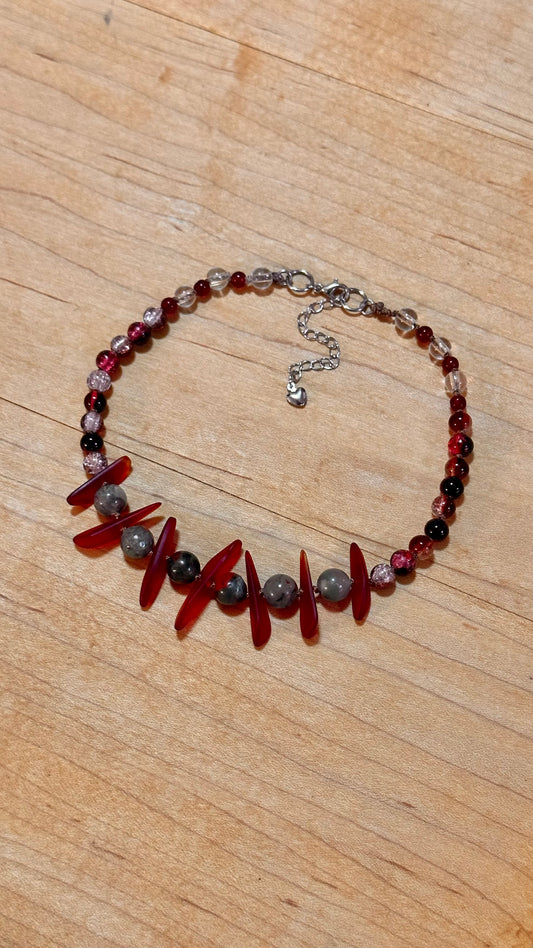 Necklace - Bloodstone Choker