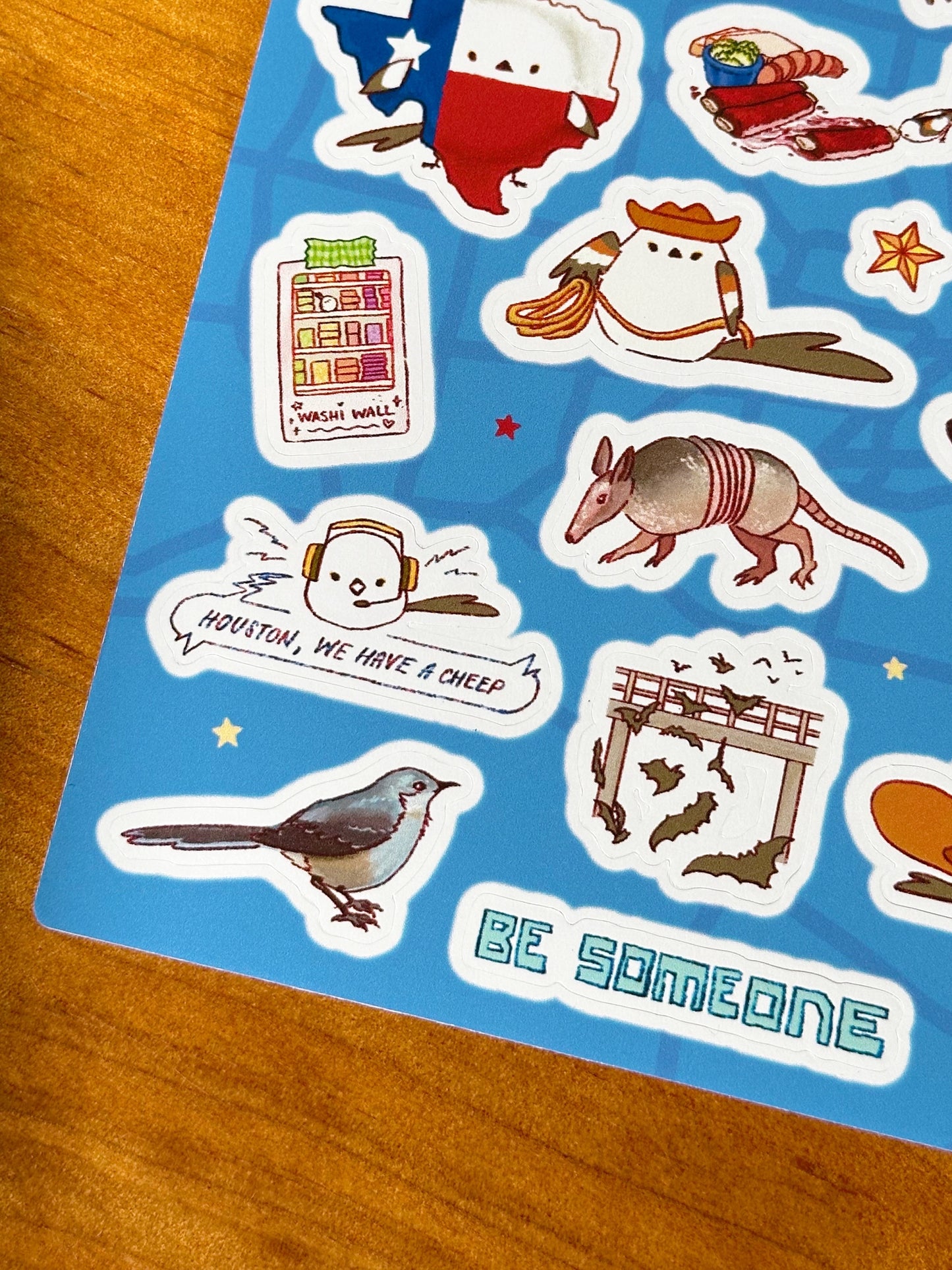 Sticker Sheet - Cheep Cheep in Houston - Little Craft Fest Exclusive