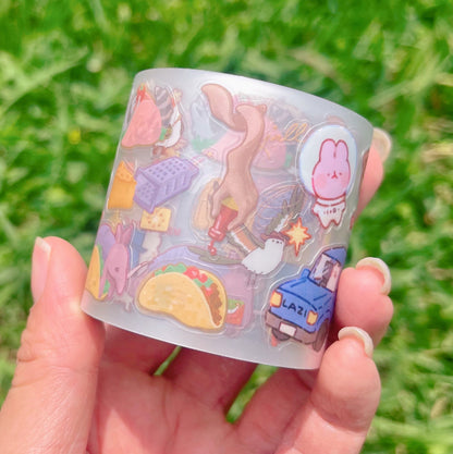 Howdy Houston Stamp Rally - PET Sticker Roll - Matte Clear