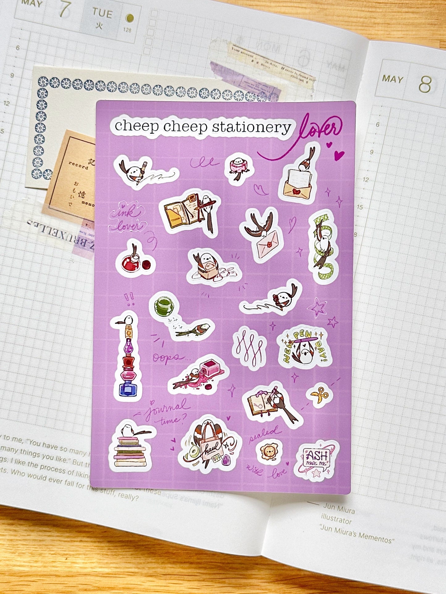 B-Grade Sale | Sticker Sheet - Cheep Cheep Stationery Lover