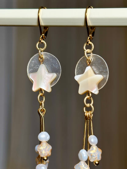 Earrings - Capiz Parol - Stainless Steel