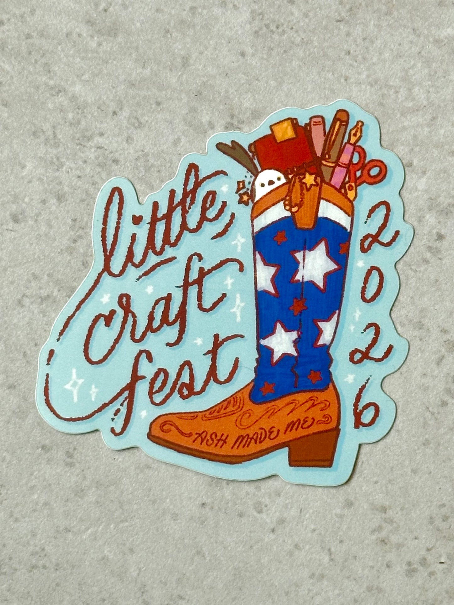 Sticker - FULL SIZE Howdy Cowboy Cheep - Little Craft Fest 2026 Exclusive