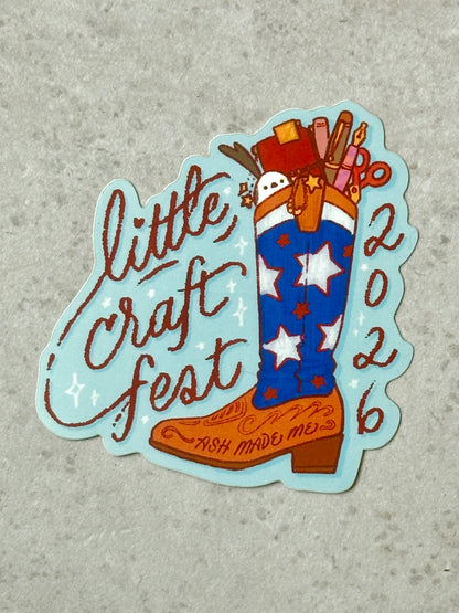 Sticker - FULL SIZE Howdy Cowboy Cheep - Little Craft Fest 2026 Exclusive