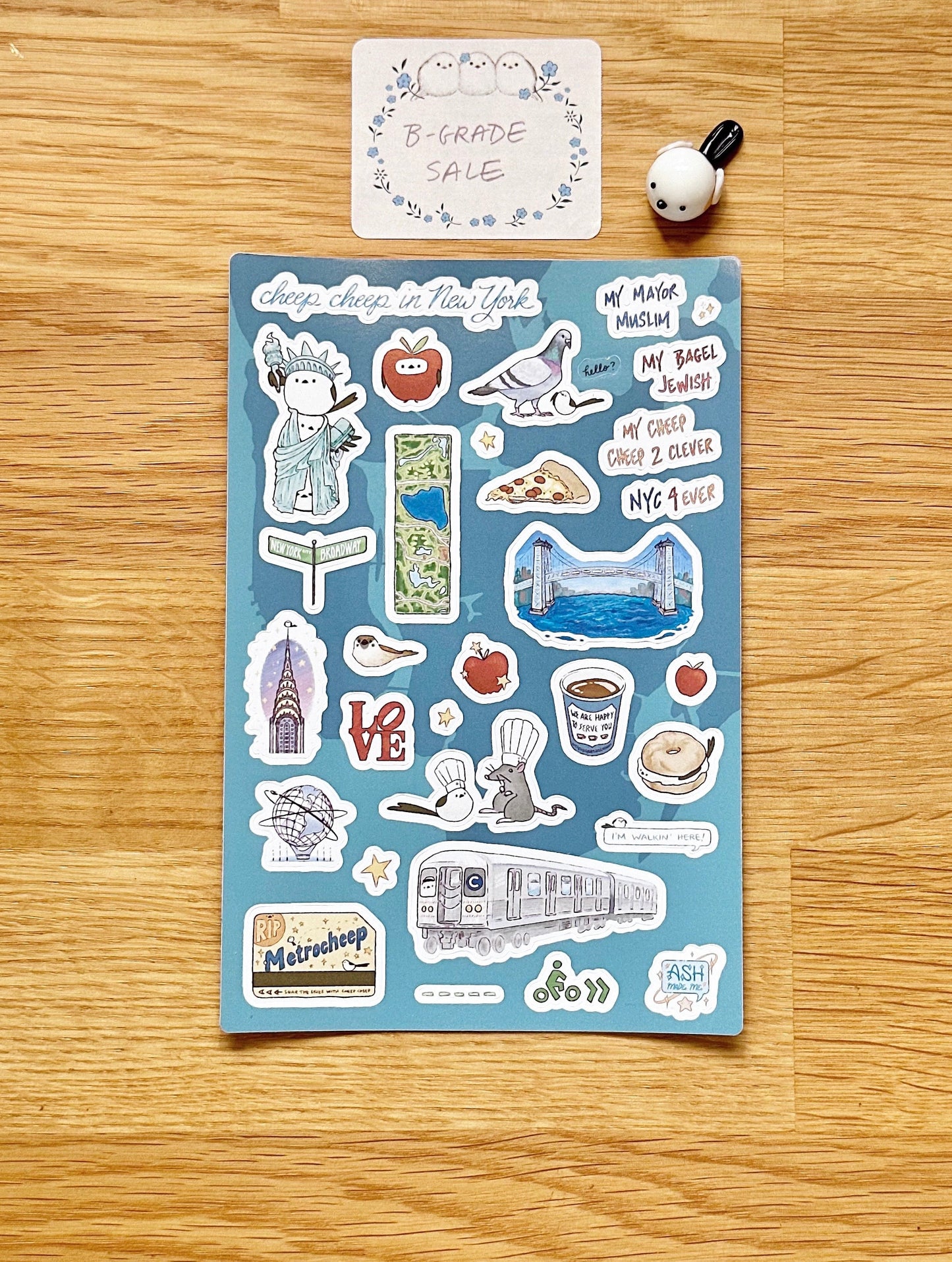 B-Grade Sale | Sticker Sheet - Cheep Cheep in New York