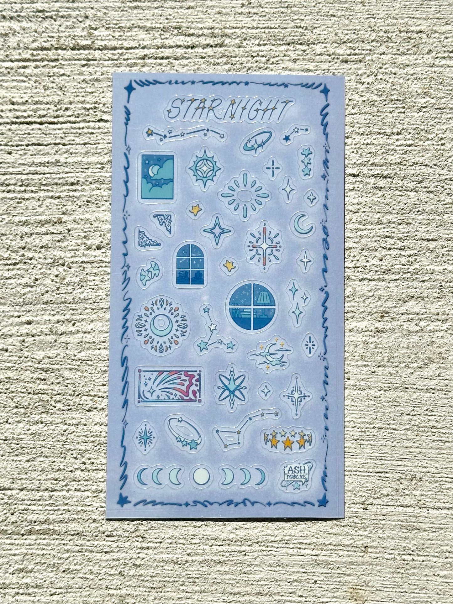 Sticker Sheet - Starnight - Glossy Clear