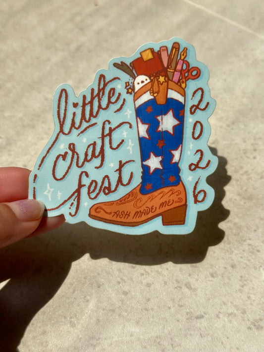 Sticker - FULL SIZE Howdy Cowboy Cheep - Little Craft Fest 2026 Exclusive