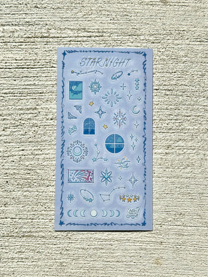 Sticker Sheet - Starnight - Glossy Clear