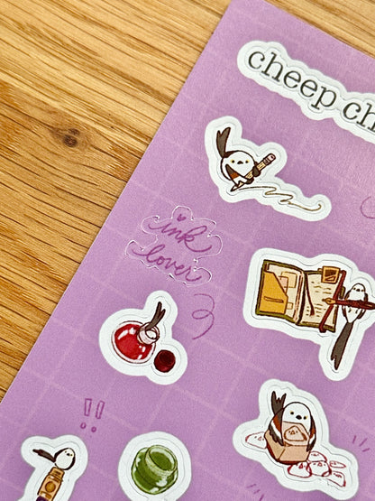 B-Grade Sale | Sticker Sheet - Cheep Cheep Stationery Lover