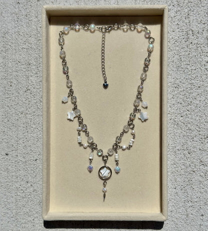 Necklace - Glass & Mother of Pearl
