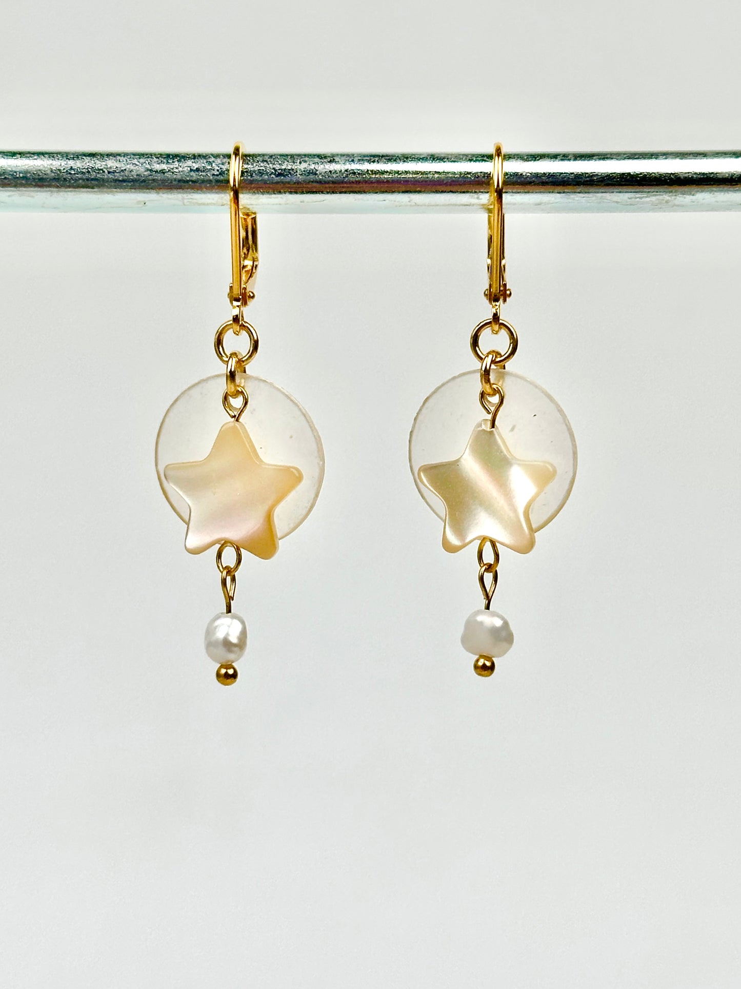 Earrings - Capiz Parol Minis - Stainless Steel