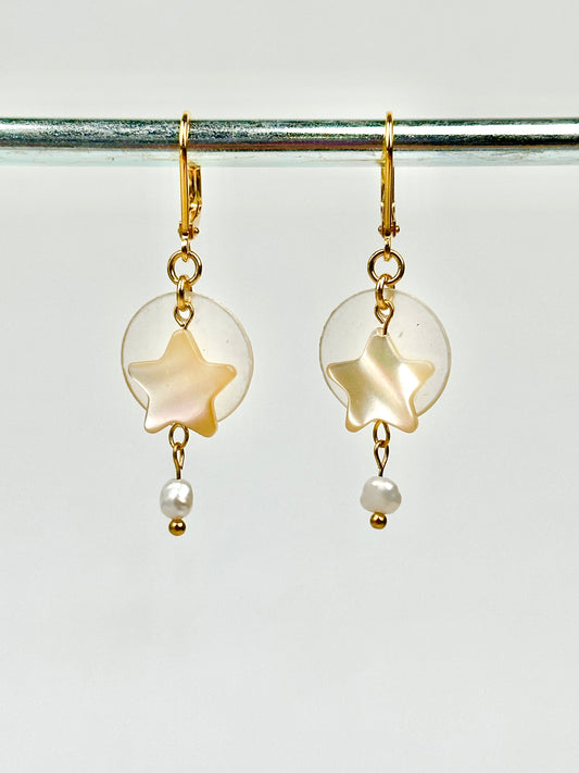 Earrings - Capiz Parol Minis - Stainless Steel