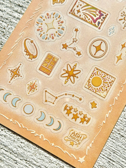 Sticker Sheet - Starlight - Glossy Clear