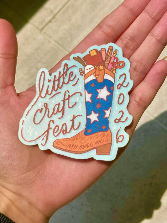 Sticker - FULL SIZE Howdy Cowboy Cheep - Little Craft Fest 2026 Exclusive
