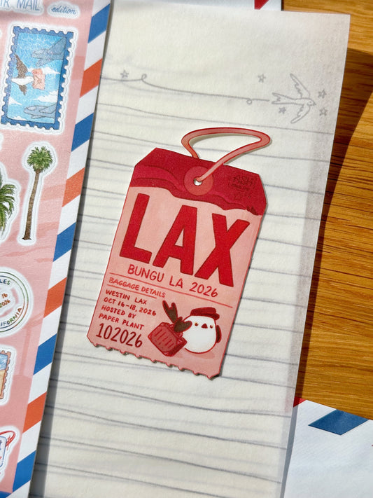 Sticker - Luggage Tag Traveler Cheep - Bungu LA 2026 Exclusive