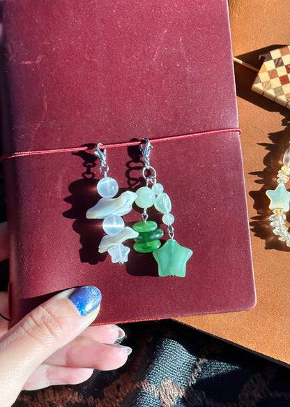 Charm - Selenite & Mother of Pearl Stack