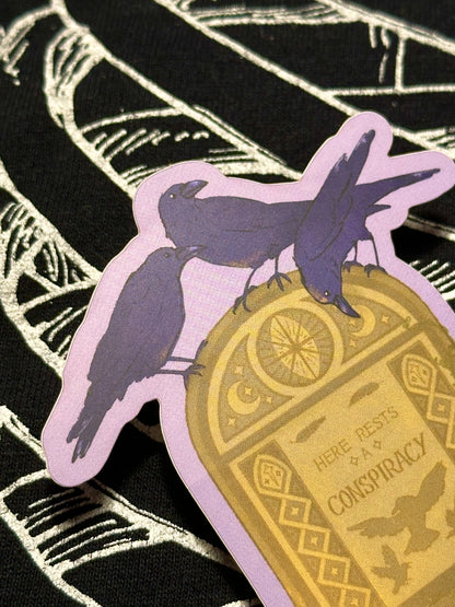 Sticker Conspiracy of Ravens - Soft Matte Vinyl