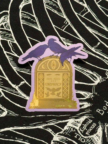 Sticker Conspiracy of Ravens - Soft Matte Vinyl