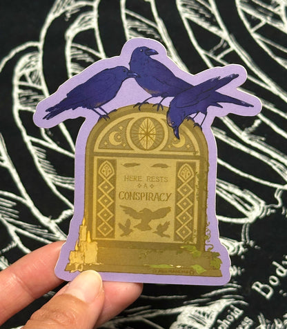 Sticker Conspiracy of Ravens - Soft Matte Vinyl
