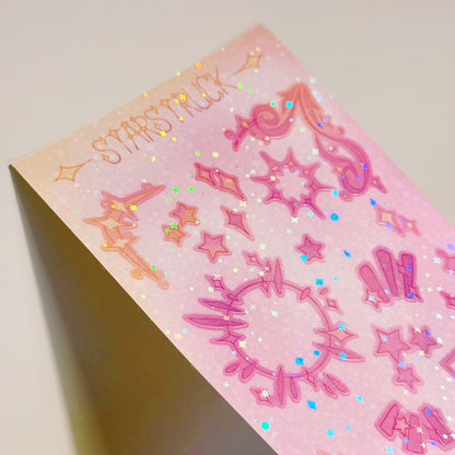 Sticker Sheet - Starstruck - Holographic Sparkle Vinyl