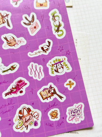 Sticker Sheet - Cheep Cheep Stationery Lover