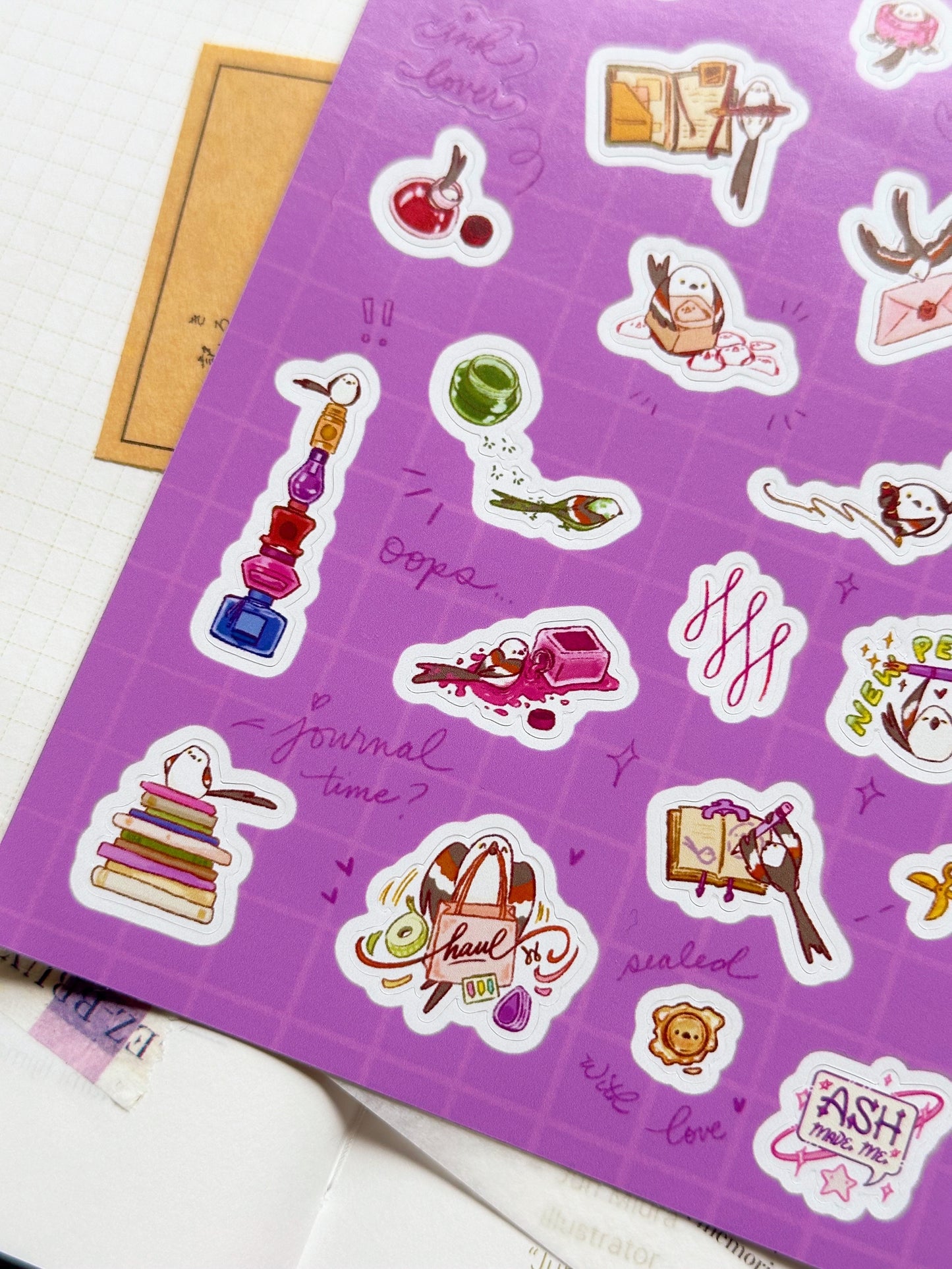 Sticker Sheet - Cheep Cheep Stationery Lover