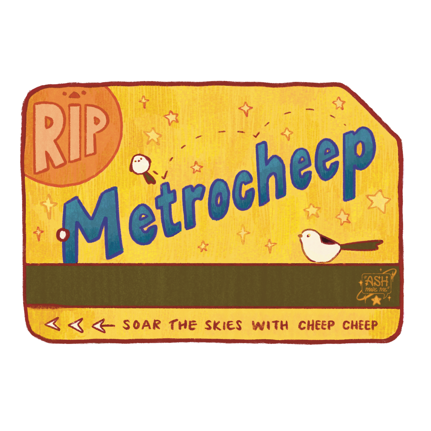 Sticker - Metrocheep - Matte Vinyl