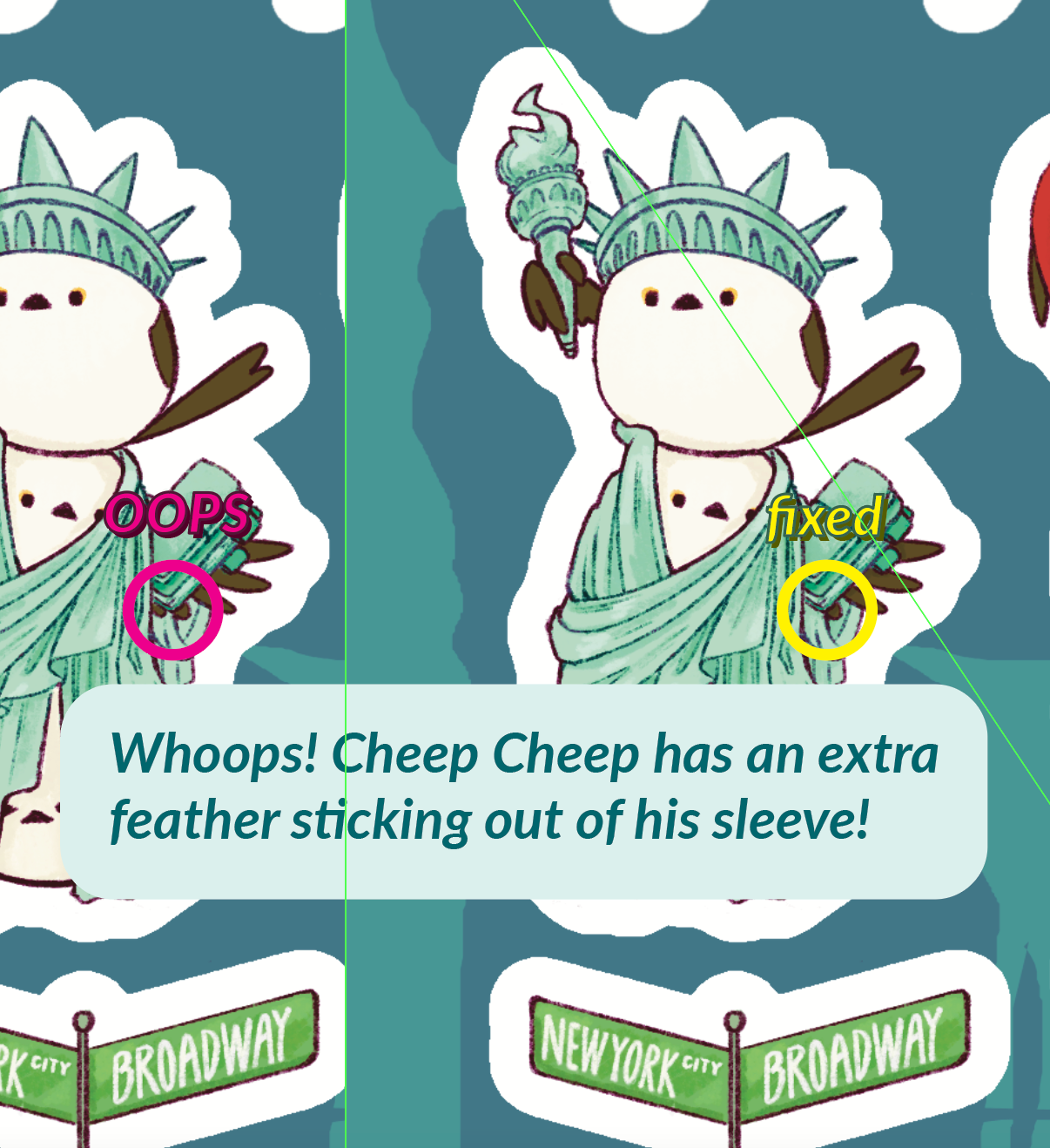 Sticker Sheet - Cheep Cheep in New York