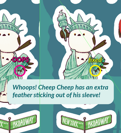 Sticker Sheet - Cheep Cheep in New York