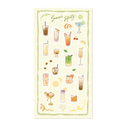 Sticker Sheet - Summer Spritz - Matte Clear